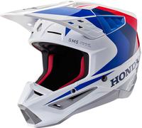 Alpinestars SM5 Honda Motocross Helmet, white-red-blue, size 2XL for Men