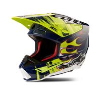 Alpinestars SM5 Rash MX Helmet Night Navy/Yellow FluoXL Night Navy,Yellow Fluo