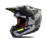 Alpinestars S-M5 Rover 2 2024 Motocross Helmet, black-grey-yellow, size 2XL for Men