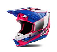 Alpinestars SM5 Sail Helmet ECE White Diva Pink Enamel Blue Gl