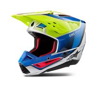 Alpinestars SM5 Sail MX Helmet Yellow Fluo/Enamel Blue/SilverS Yellow Fluo,Enamel Blue,Silver