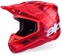 Alpinestars SM7 Core Motocross Helmet, red, size S for Men