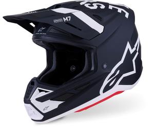 Alpinestars SM7 Dasher Motocross Helmet, black-white, size M for Men