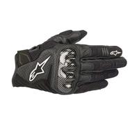 Alpinestars SMX-1 Air V2 Black Lightweight Summer Leather Mesh Motorcycle Gloves