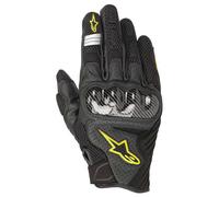 Alpinestars SMX 1 Air V2 Motorcycle Gloves, black-yellow, size S for Men