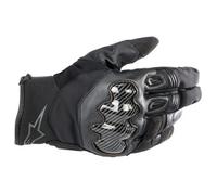 Alpinestars SMX-1 Waterproof Motorbike Motorcycle Gloves - Black / Black