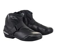 Alpinestars SMX-1 R V2 Microfiber Motorbike Motorcycle Riding Shoes Black CE