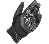 Alpinestars SMX-1 Waterproof Motorbike Motorcycle Gloves - Black / Black