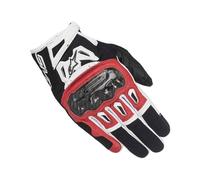 Alpinestars SMX-2 Air Carbon V2 Motorcycle Gloves, black-white-red, size S