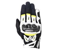 Alpinestars SMX-2 Air Carbon V2 Motorcycle Gloves, black-white-yellow, size XL for Men