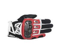 Alpinestars SMX-2 Air Carbon V2 MC Gloves Carbon Black/Red/WhiteL Carbon Black,Red,White