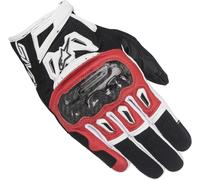 Alpinestars SMX-2 Air Carbon V2 Motorcycle Gloves, black/red/white, size 2XL