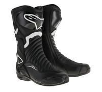Alpinestars SMX-6 v2 Motorcycle Boots Sports Racing Boot Black White Size 43
