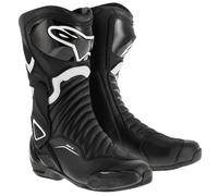 Alpinestars SMX-6 v2 CE Sports Racing Motorcycle Motorbike Boots Black White