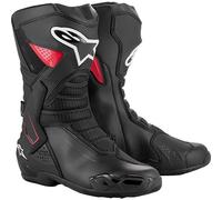 Alpinestars SMX-6 V3 Drystar Waterproof Boots Motorbike Motorcycle Black / Red