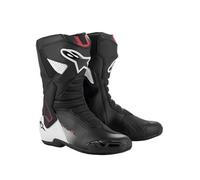 Alpinestars SMX-6 V3 Boots Motorbike Motorcycle Black / White / Red Graphic