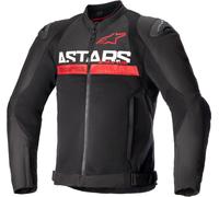 Alpinestars SMX Air Perforated Motorcycle Textile Jacket, black-red, size L for Men