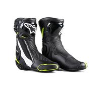 Alpinestars SMX Plus v2 MC Shoes Black/White/Yellow Fluo40 Black,White,Yellow Fluo