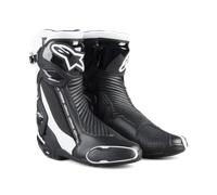 Alpinestars SMX Plus V2 Mens Motorbike Boots - Black White UK 8