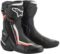 Alpinestars SMX Plus v2 Motorcycle Boots, black-white-red, size 37 for Men