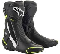 Alpinestars SMX Plus V2 Sports Motorcycle Boots Blk/W/Yell/Fluo 4