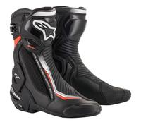 Alpinestars SMX Plus V2 Motorcycle Motorbike Boots Black White Red Fluo