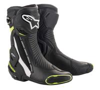 Alpinestars SMX Plus V2 Sports Boots - Black / White / Yellow / Fluo