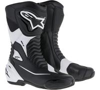 Alpinestars SMX S Motorcycle Boots, black-white, size 42 for Men