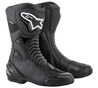Alpinestars SMX-S WaterProof Motorcycle Motorbike Riding Boots - Black/Black