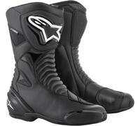 Alpinestars SMX-S WaterProof Motorcycle Motorbike Riding Boots - Black/Black