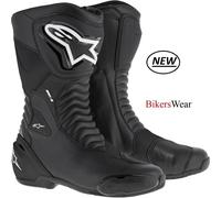 Alpinestars SMX S WP Black Motorcycle Touring & Sport Boots