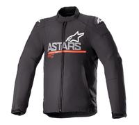 Alpinestars SMX waterproof Motorcycle Textile Jacket, black-grey-red, size M for Men