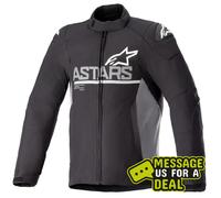 Alpinestars Motorcycle Jacket SMX WP Waterproof Textile Black/Dark Grey Men M