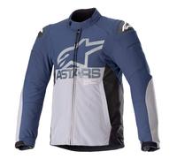 ALPINESTARS SMX WATERPROOF MENS THERMAL MOTORCYCLE JACKET - BLUE / GREY - 4XL