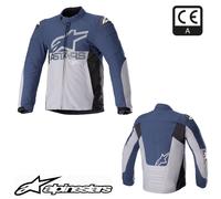 Alpinestars SMX Waterproof Motorcycle Textile Jacket - Night Navy / Dark Grey