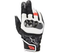 Alpinestars SMX Z Drystar WP Gloves - Black/White/Red Motorcycle Motorbike