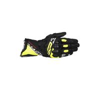 Alpinestars SP-3 Black Yellow Fluo White Leather Motorcycle Gloves, M