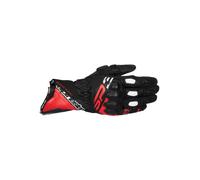 Alpinestars SP-3 SP3 Black Bright Red Leather Racing & Sport Motorcycle Gloves