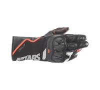 Alpinestars SP-365 Drystar Motorcycle Gloves Waterproof Black Red Flo White