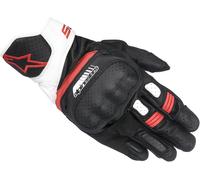 Alpinestars SP-5 perforated Motorcycle Gloves, black-white-red, size 2XL for Men