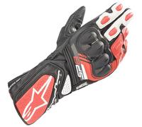 Alpinestars Sp-8 V3 Mens Motorbike Gloves - Black White Bright Red XXX Large