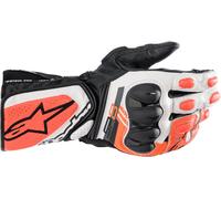Alpinestars SP-8 V3 Motorcycle Gloves, black-white-red, size M for Men