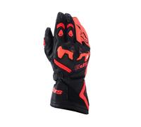 Alpinestars SP-9 Moto Motorcycle Motorbike Leather Gloves Black / Fluo Red
