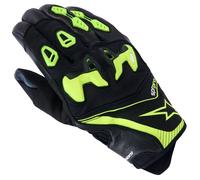 Alpinestars SP-R Pro Short Summer Motorcycle Sports Gloves Black Yellow Fluo