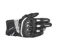 Alpinestars SP X Air Carbon V2 Black Short Vented Leather Mesh Motorcycle Gloves