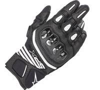 Alpinestars SP X Air Carbon V2 Leather Motorcycle Touchscreen Gloves - Black