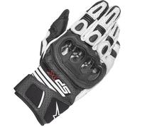 Alpinestars SP X Air Carbon V2 Leather Motorcycle Touchscreen Gloves Black/White