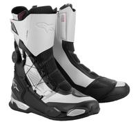 Alpinestars SP-X Boa Motorbike Motorcycle Boots - Black / Silver