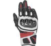 Alpinestars SPX AC V2 Gloves Black White Red Fluo, Size: M