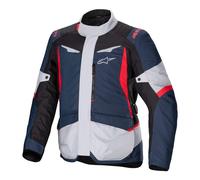 Alpinestars ST-1 waterproof Motorcycle Textile Jacket, black-red-blue, size 4XL for Men